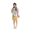 SUSAN Korean off-the-shoulder T-shirt Women's short-sleeved Summer 2025 New style Loose slimming round-neck casual top DL612 Item Picture